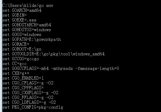 golang 在windows中设置环境变量的操作