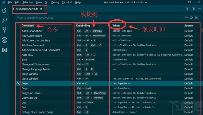 vs code自定义快捷键的方法