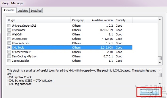 notepad++格式化xml文件的方法