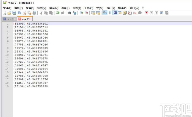 notepad++设置列模式编辑的方法