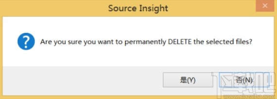 source insight删除工程文件的方法