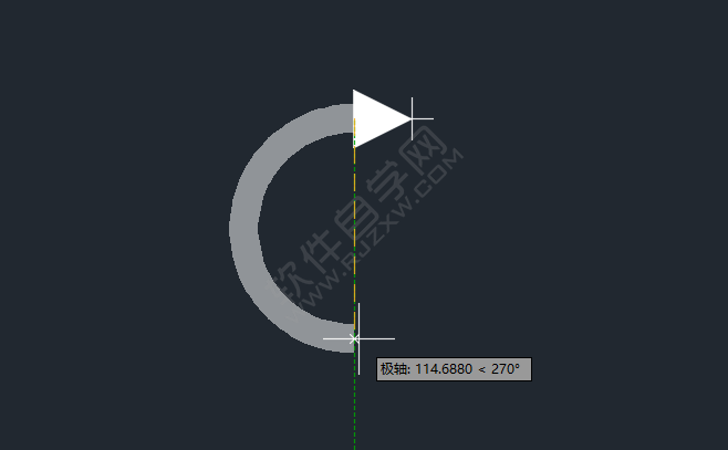 cad画圆弧箭头怎么画