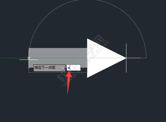 cad画圆弧箭头怎么画