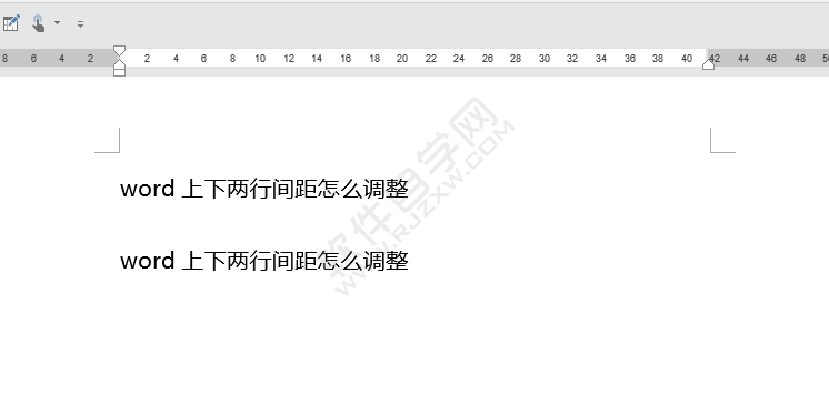 word上下两行间距怎么调整