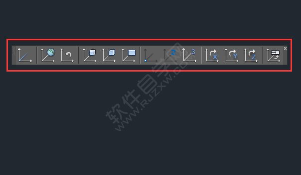 cad的UCS工具栏怎么调出来