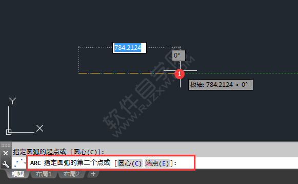 CAD如何绘制圆弧的方法