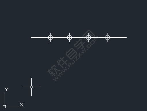 cad里一条直线上怎么等分