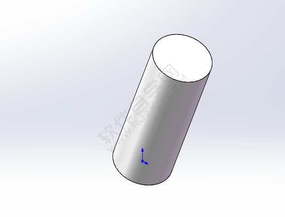 solidworks倾斜的圆柱体