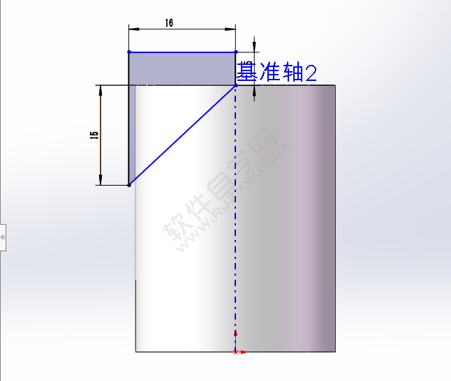 solidwork圆柱切成圆锥的方法