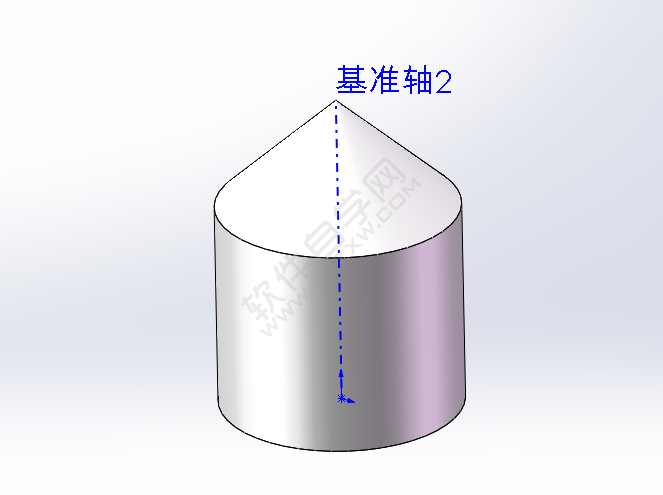 solidwork圆柱切成圆锥的方法