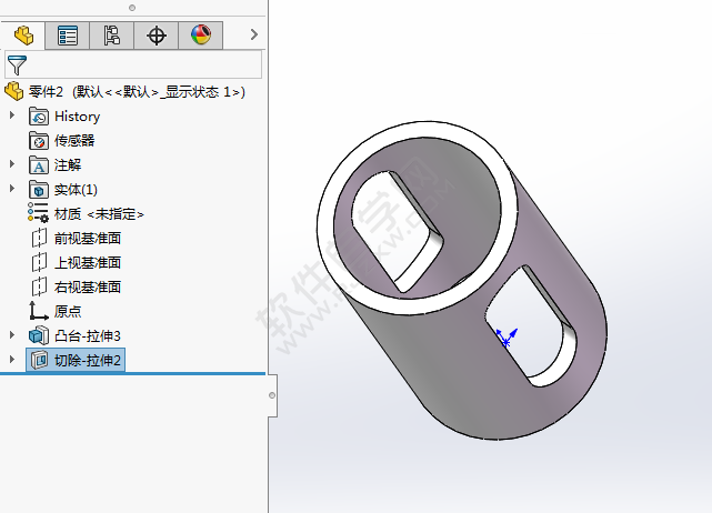 solidworks更改拉伸切除