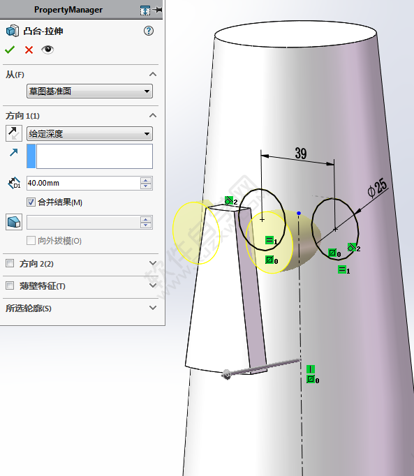 SolidWorks画一个章鱼哥的房子