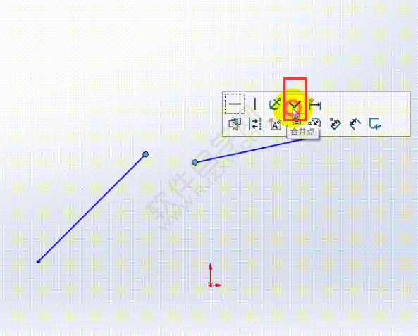 SolidWorks如何把两根样条曲线变成一根