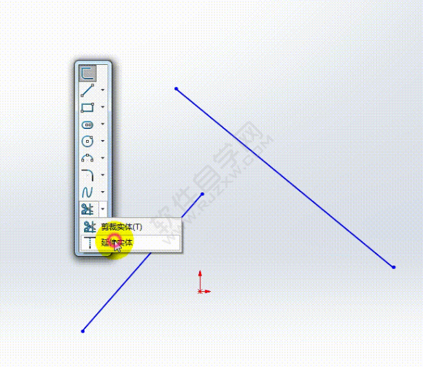 SolidWorks如何把两根样条曲线变成一根