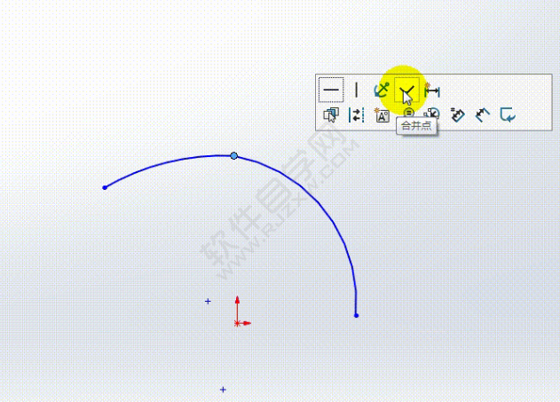 SolidWorks如何把两根样条曲线变成一根