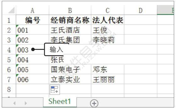 Excel2019中文本与数字的输入方法