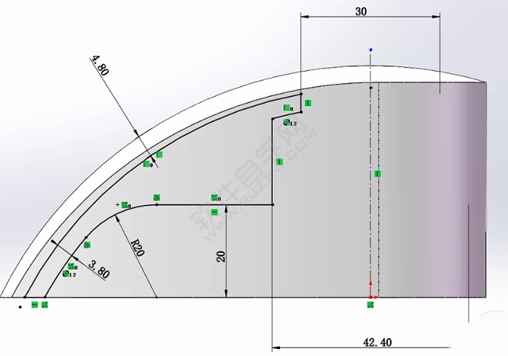 SolidWorks练习题之catics3D15-M03题步骤