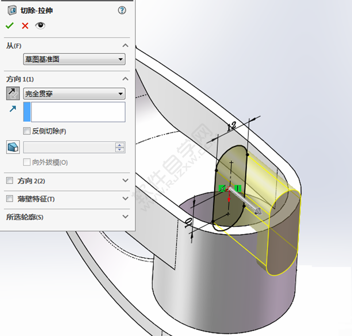 SolidWorks练习题之catics3D15-M03题步骤