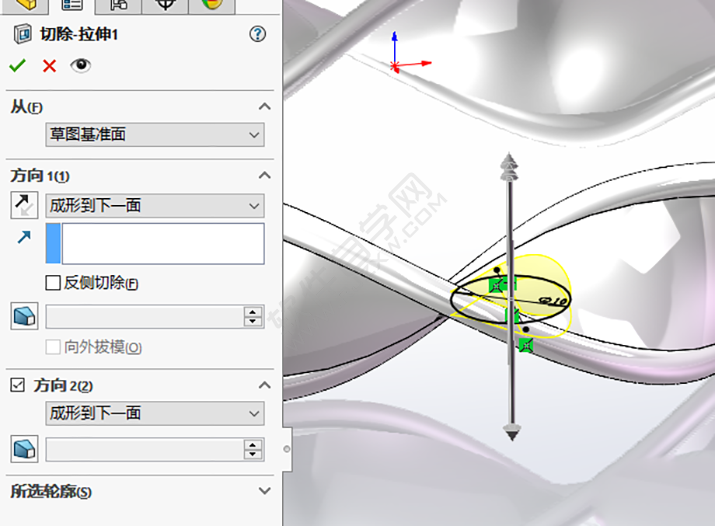 SolidWorks环扣手镯零件的做题步骤