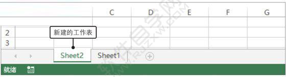 Excel2019新建工作表的三种方法