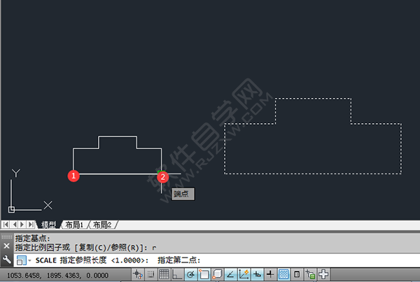 在CAD中怎么把对象放大