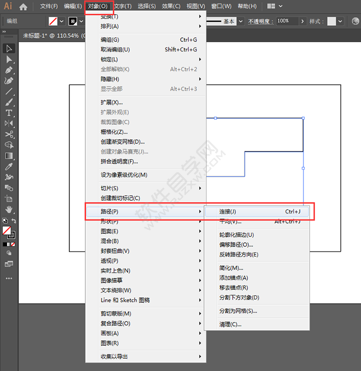 AI怎么把CAD的线段合闭成对象