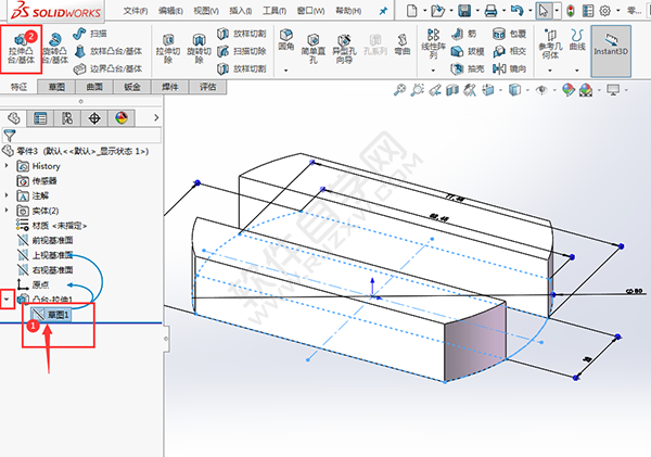 solidworks新手入门超简单练习图纸