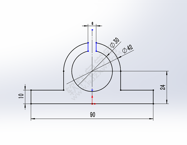 solidworks新手怎么用对称拉伸实体