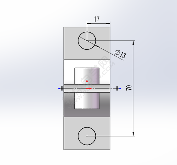 solidworks新手怎么用对称拉伸实体