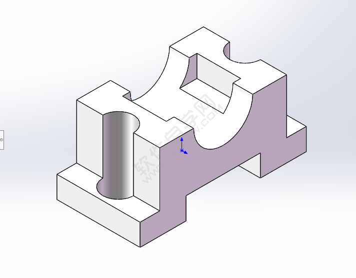 solidworks对称拉伸与镜像做实体