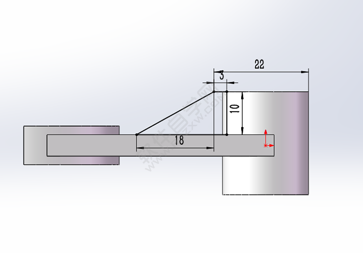 solidworks对称拉伸画实体的方法