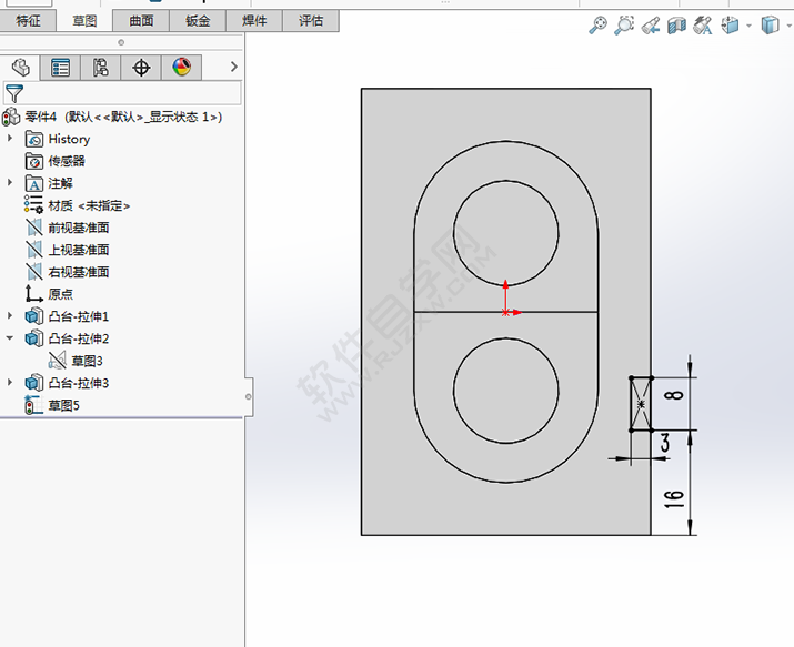 solidworks拉伸切除怎么创建实体