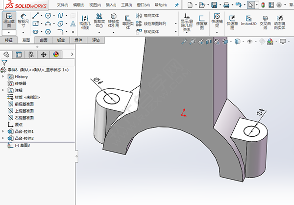 solidworks连杆怎么画