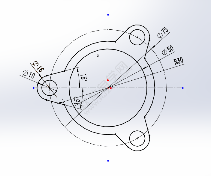 solidworks利用圆周阵列创建零件