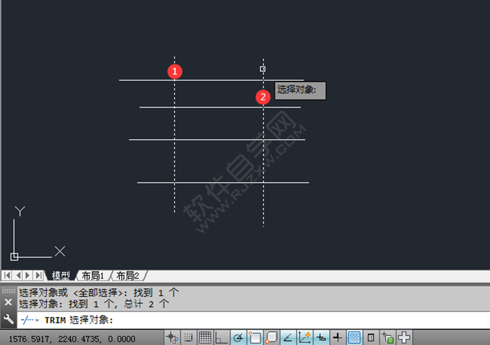 在CAD中怎么快速修剪