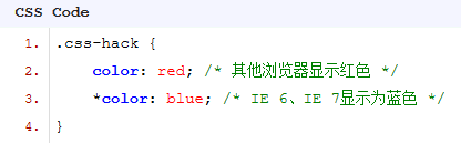 各种浏览器下的CSS Hack兼容性写法有哪些？兼容性写法分享