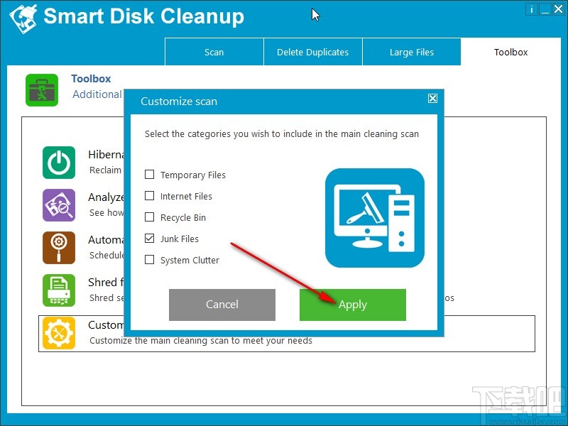 Smart Disk Cleanup自定义扫描类型的方法