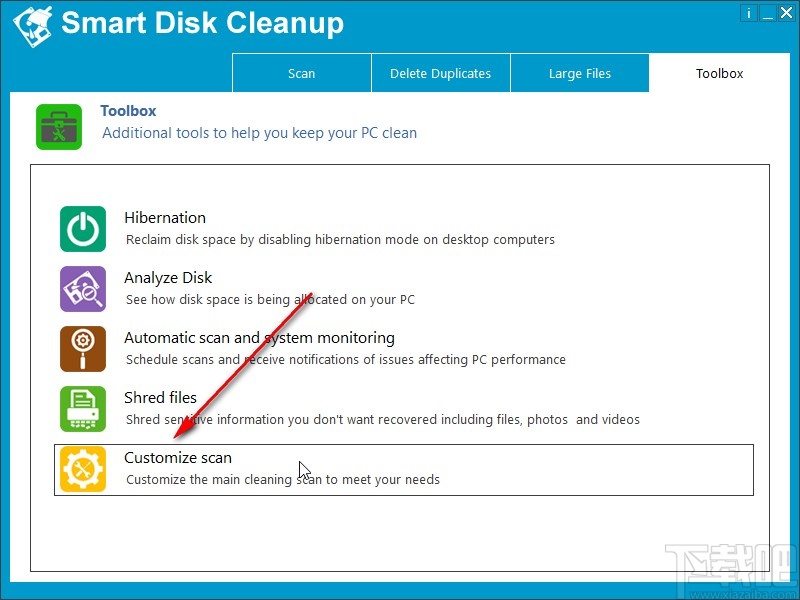 Smart Disk Cleanup自定义扫描类型的方法