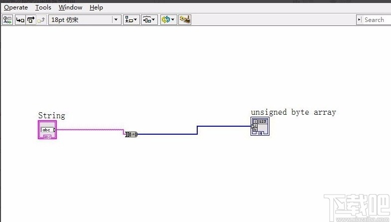 labview将字符串转换为数组的方法