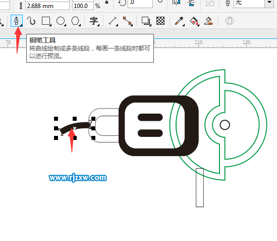 电割机简笔画怎么用CDR绘制？