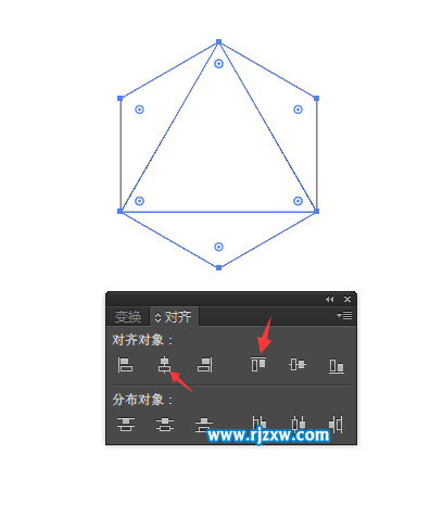 AI制作多边形几何标志教程