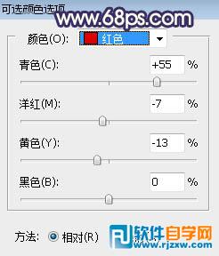 PS给铁路道上的学妹加点昏暗的霞光