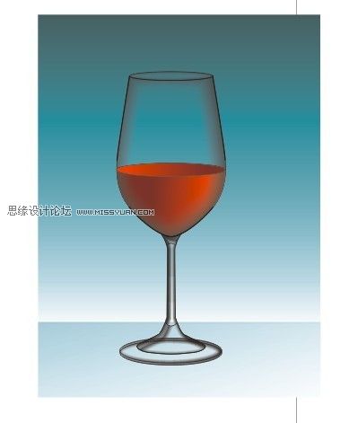 教你怎么CorelDRAW设计高脚玻璃杯