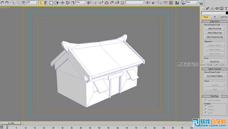 教你用3DSMAX制作游戏场景的小屋进行烘焙贴图