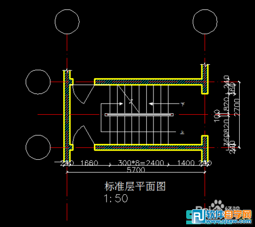 教你怎么用CAD设计楼梯的三维图讲解