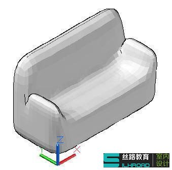 教你怎么用CAD的网格工具制作沙发