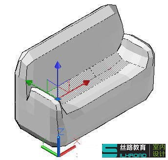 教你怎么用CAD的网格工具制作沙发