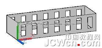 用AutoCAD 2011的曲面命令绘制楼房