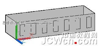 用AutoCAD 2011的曲面命令绘制楼房