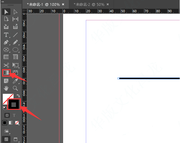 InDesign制作渐变线条步骤介绍
